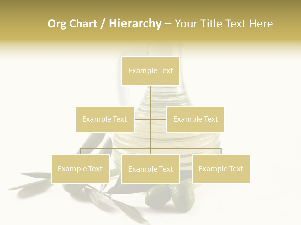 Bottle And Olives PowerPoint Template