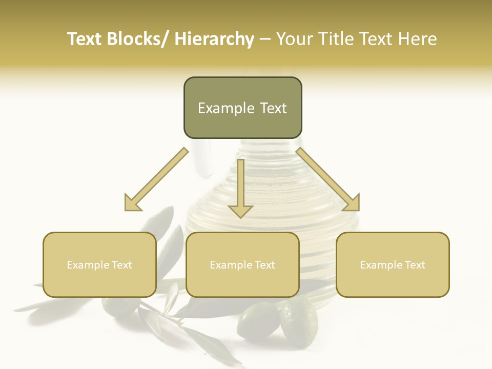 Bottle And Olives PowerPoint Template