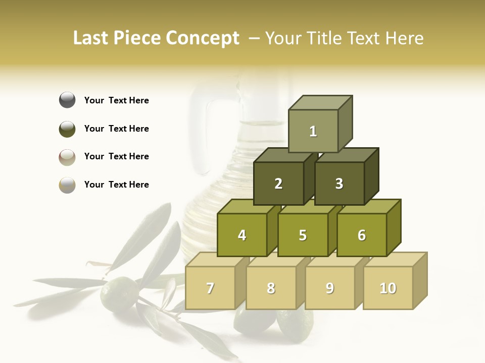 Bottle And Olives PowerPoint Template