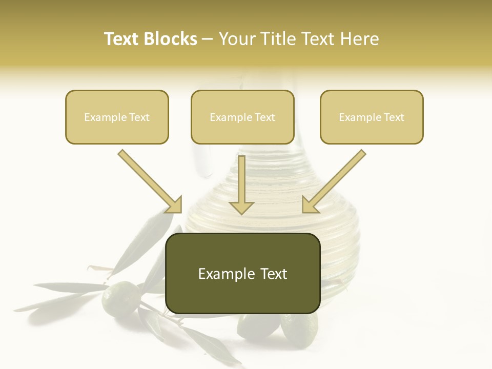 Bottle And Olives PowerPoint Template