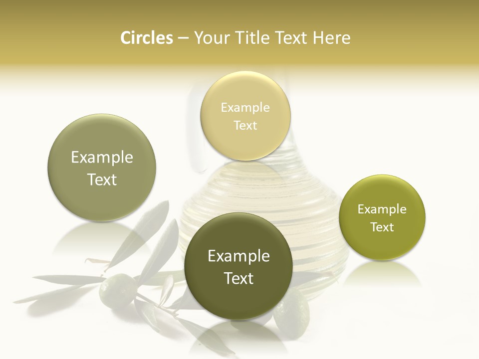 Bottle And Olives PowerPoint Template