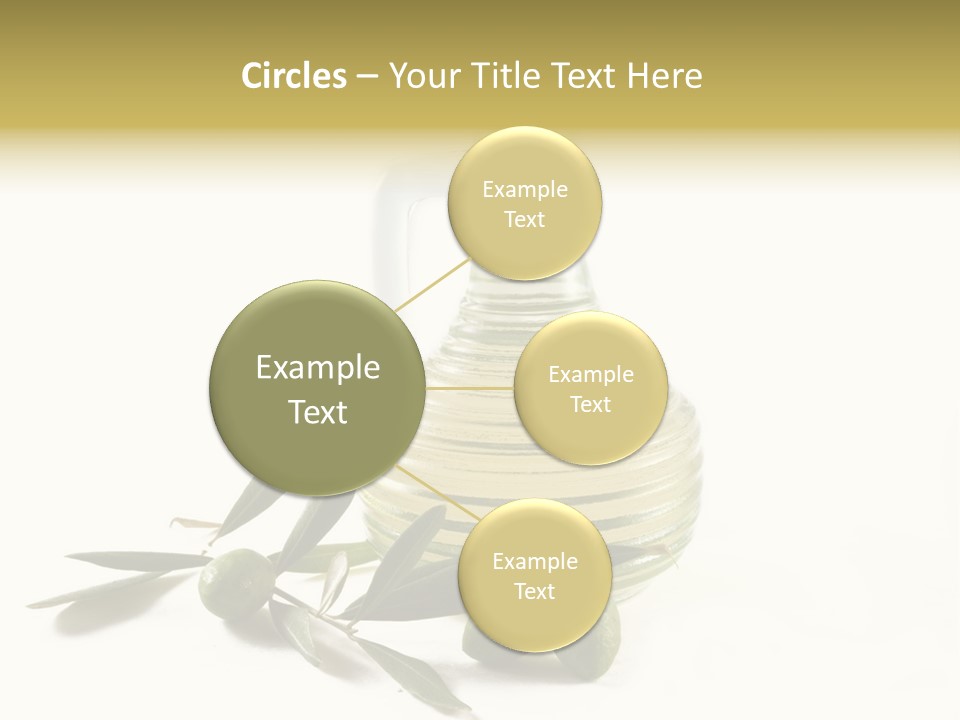 Bottle And Olives PowerPoint Template