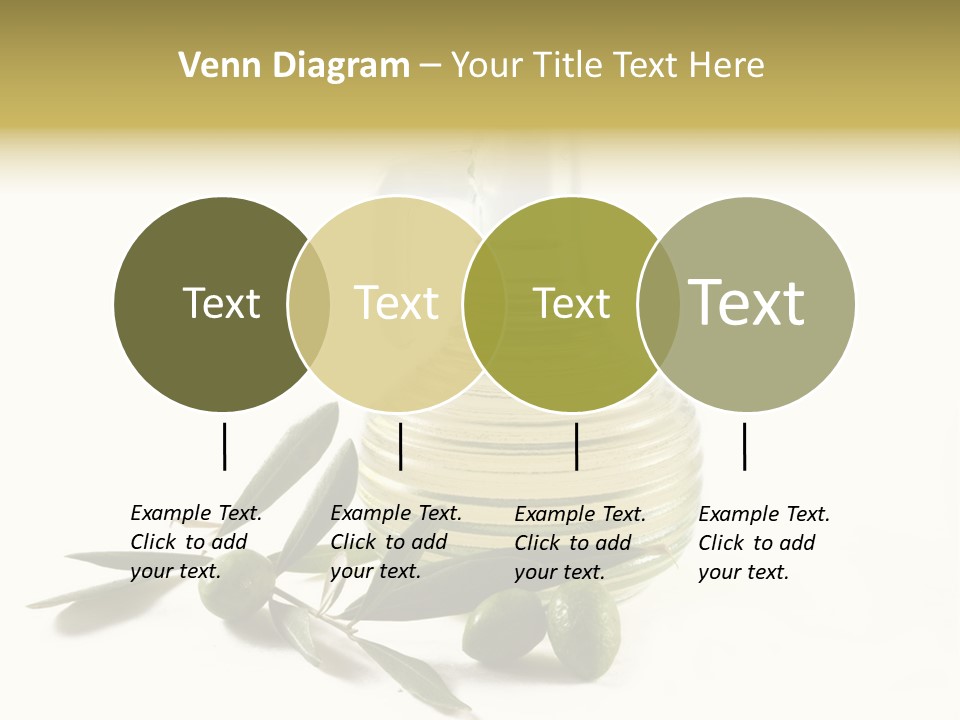 Bottle And Olives PowerPoint Template