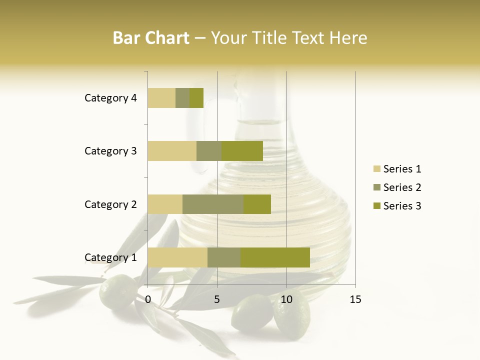 Bottle And Olives PowerPoint Template