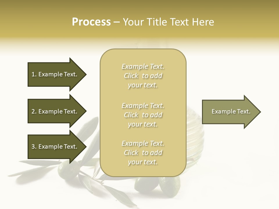 Bottle And Olives PowerPoint Template