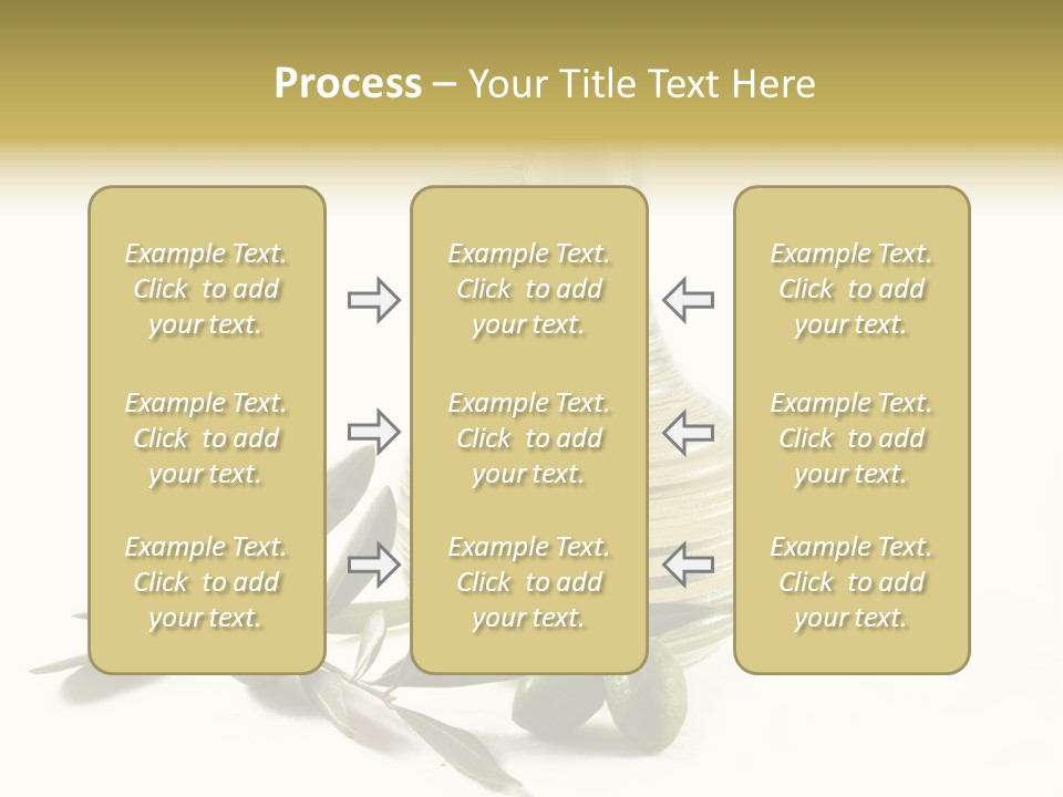 Bottle And Olives PowerPoint Template