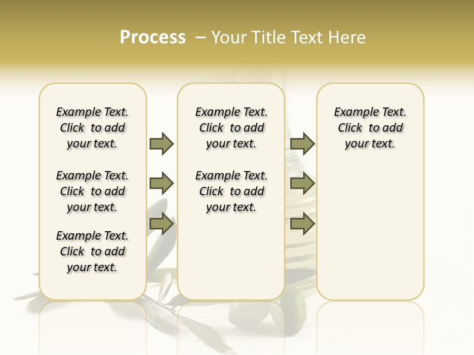 Bottle And Olives PowerPoint Template