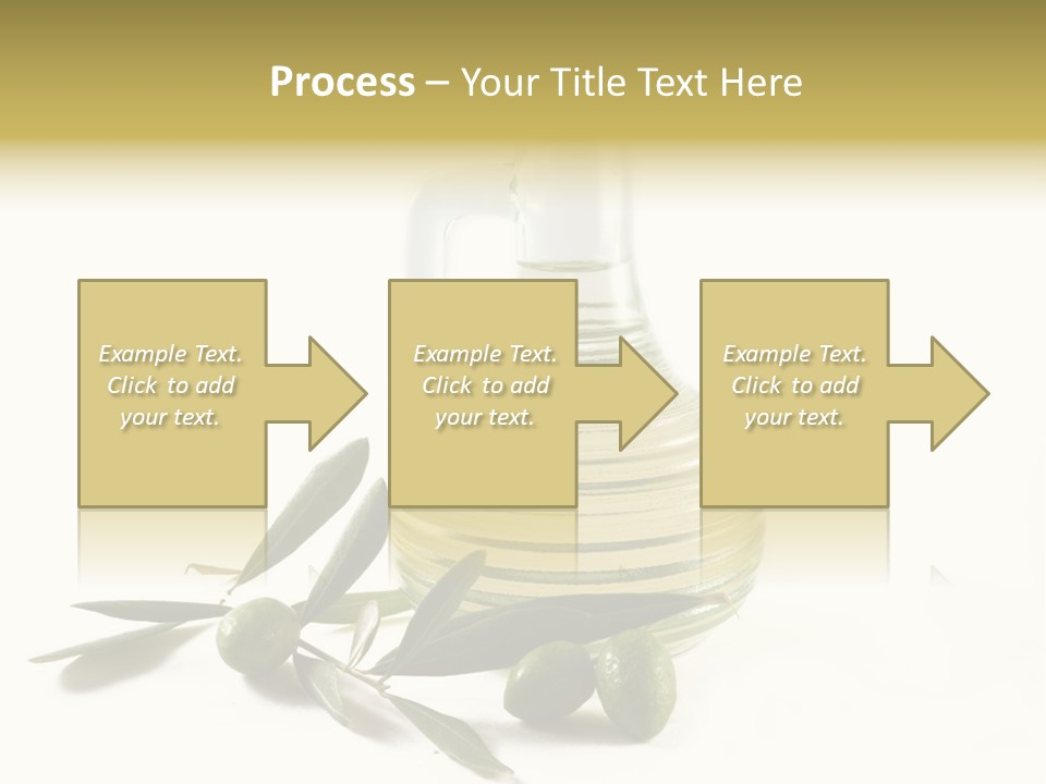 Bottle And Olives PowerPoint Template