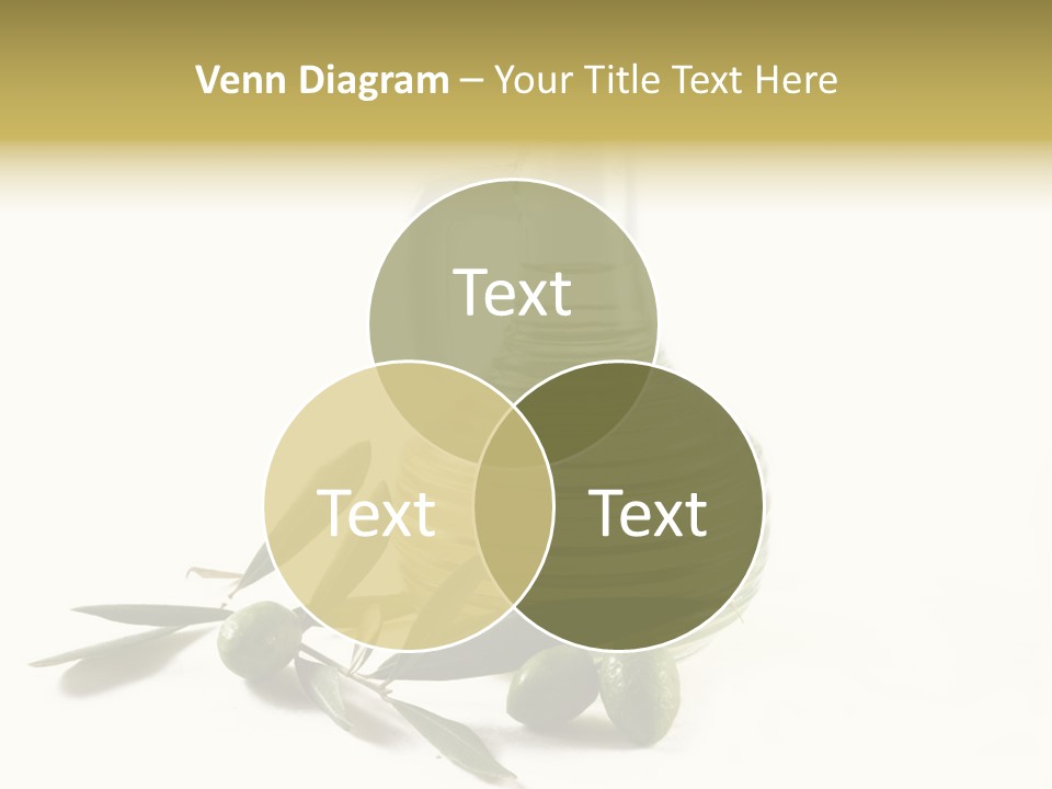 Bottle And Olives PowerPoint Template