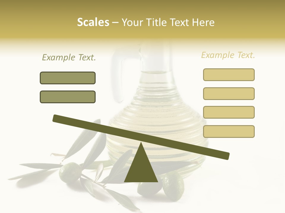 Bottle And Olives PowerPoint Template