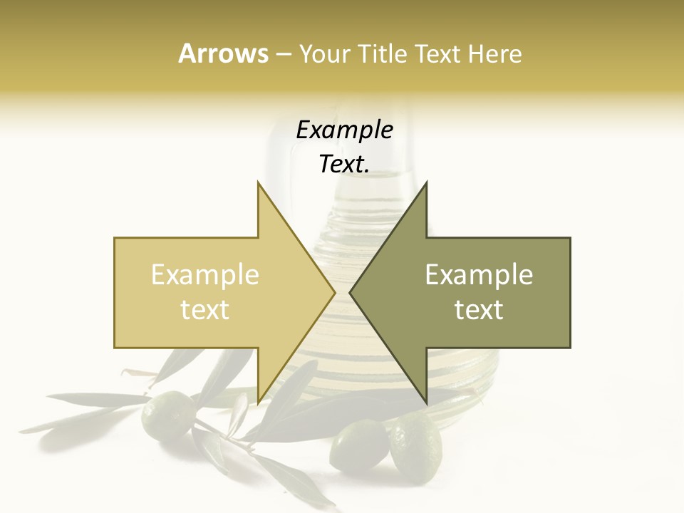 Bottle And Olives PowerPoint Template