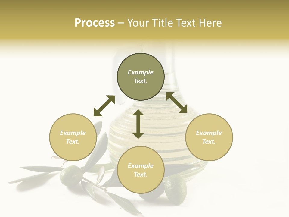 Bottle And Olives PowerPoint Template