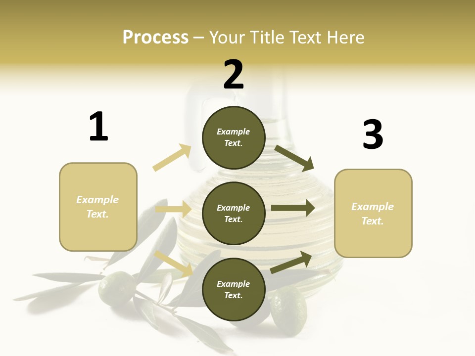 Bottle And Olives PowerPoint Template