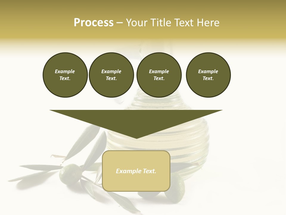 Bottle And Olives PowerPoint Template