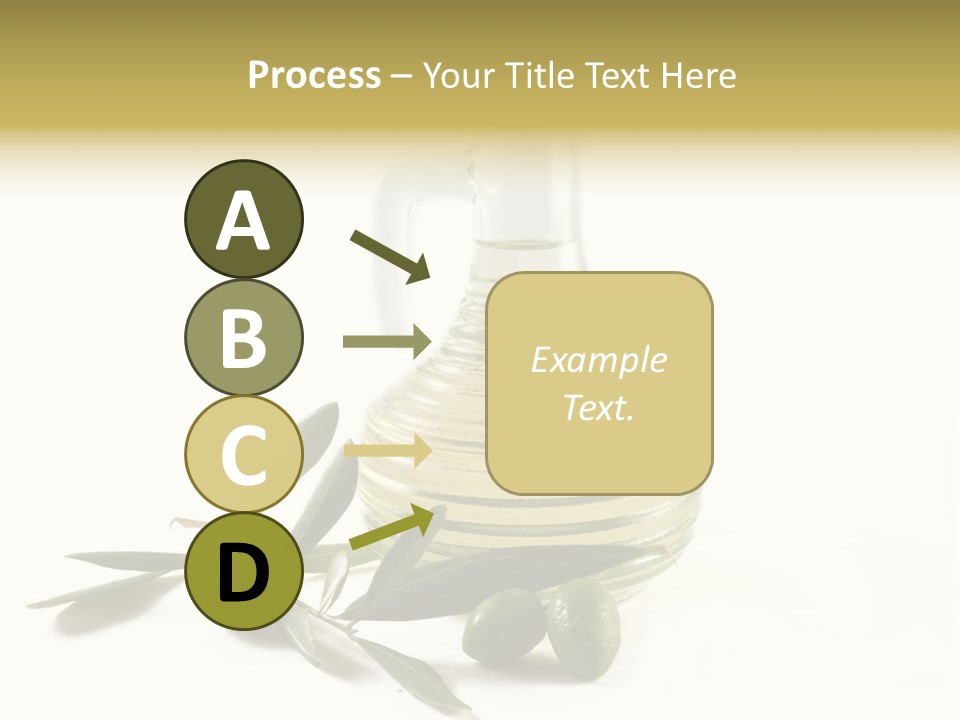 Bottle And Olives PowerPoint Template