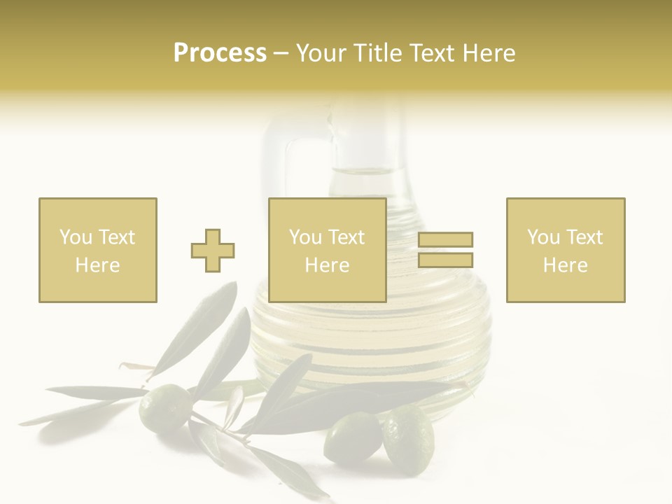 Bottle And Olives PowerPoint Template