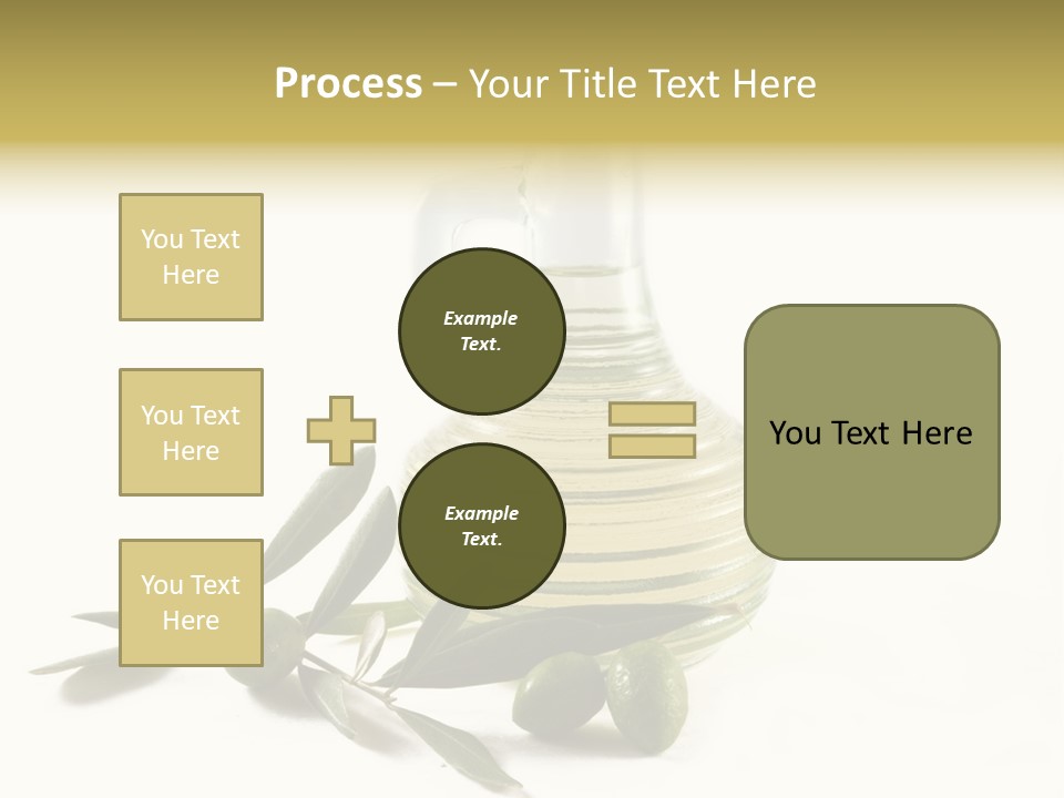 Bottle And Olives PowerPoint Template