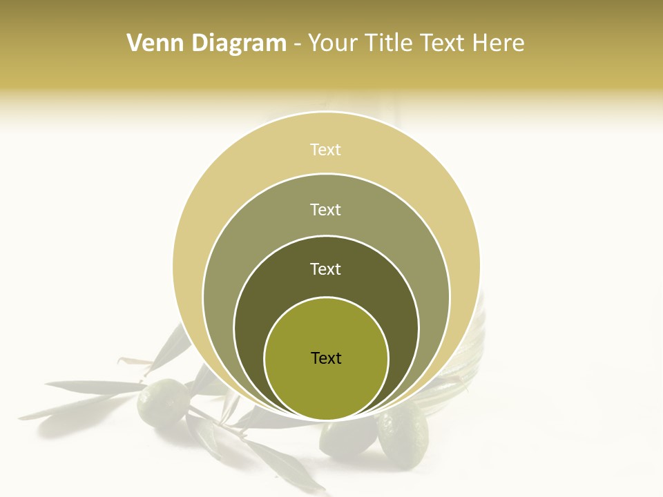 Bottle And Olives PowerPoint Template