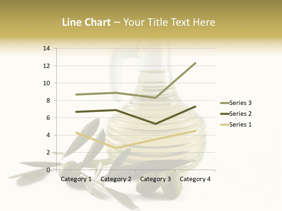 Bottle And Olives PowerPoint Template