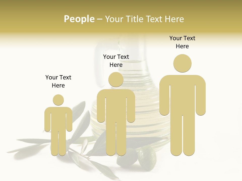 Bottle And Olives PowerPoint Template