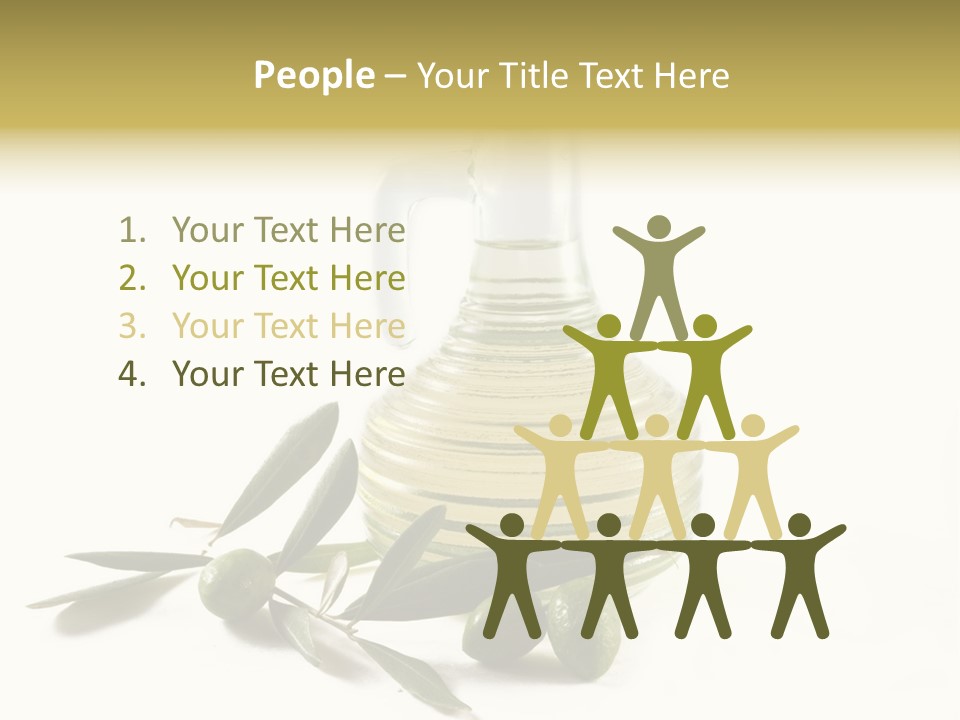 Bottle And Olives PowerPoint Template