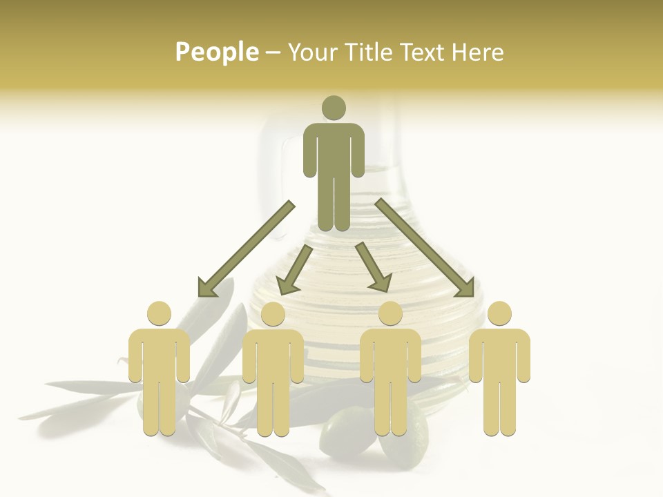 Bottle And Olives PowerPoint Template