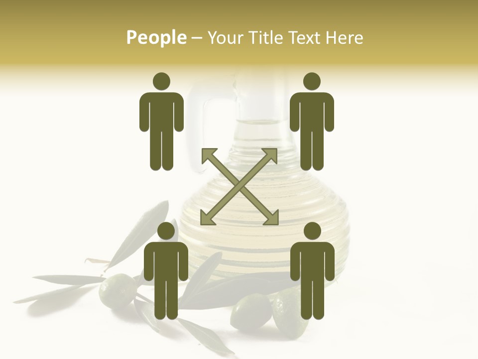 Bottle And Olives PowerPoint Template