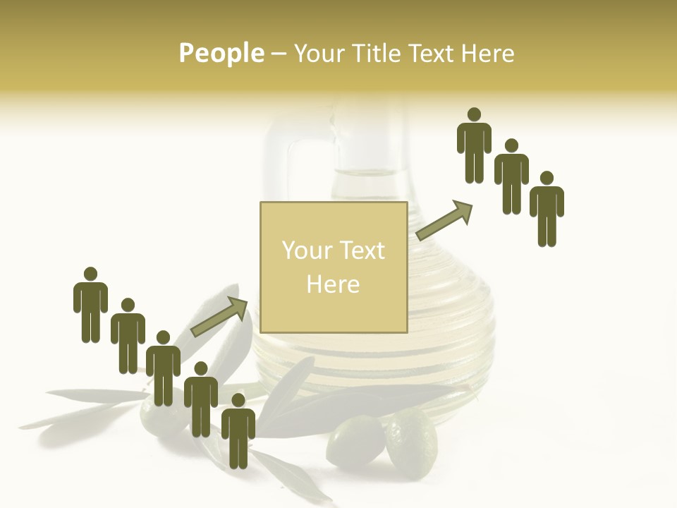 Bottle And Olives PowerPoint Template