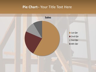 Man Working On Frame Of A Building PowerPoint Template