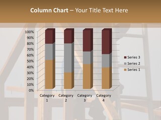 Man Working On Frame Of A Building PowerPoint Template