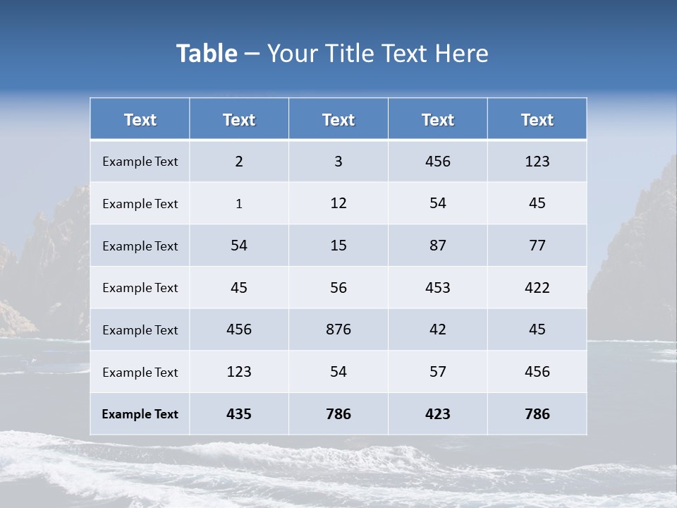 A Sailboat In The Ocean With Rocks In The Background PowerPoint Template