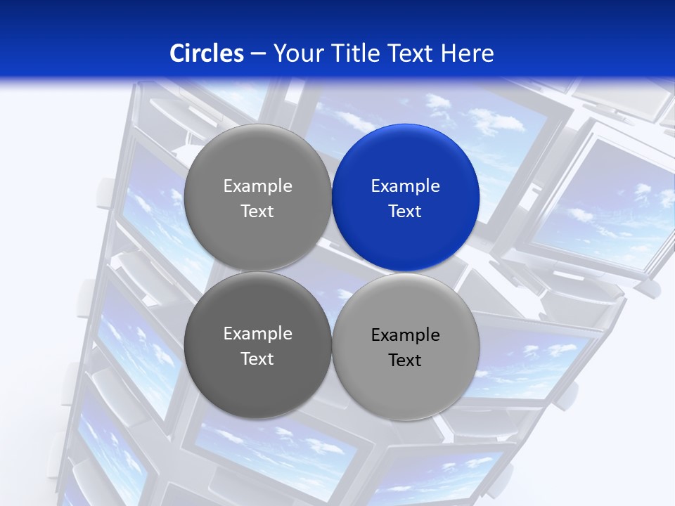 Global Television Concept 3D Rendering PowerPoint Template