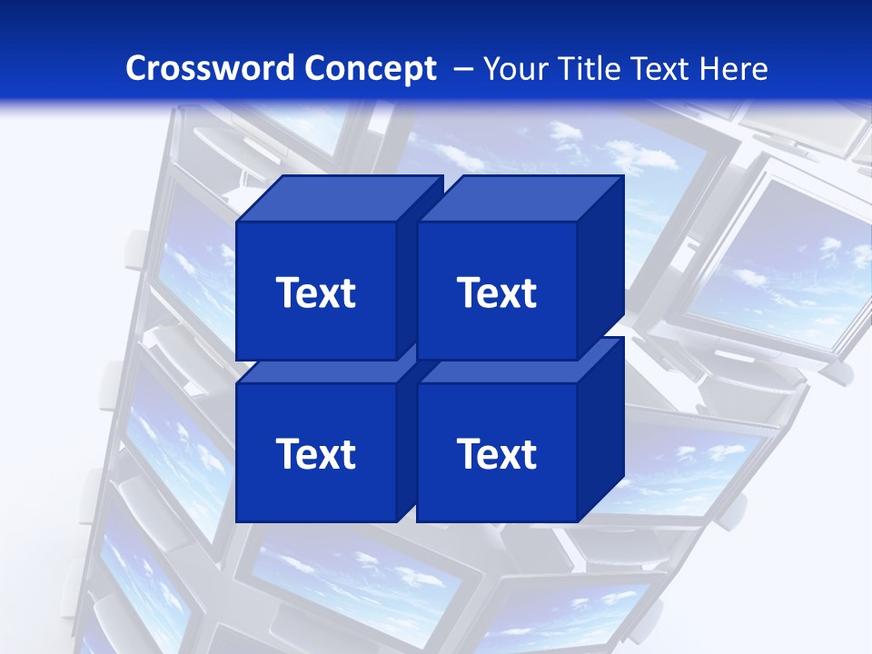 Global Television Concept 3D Rendering PowerPoint Template