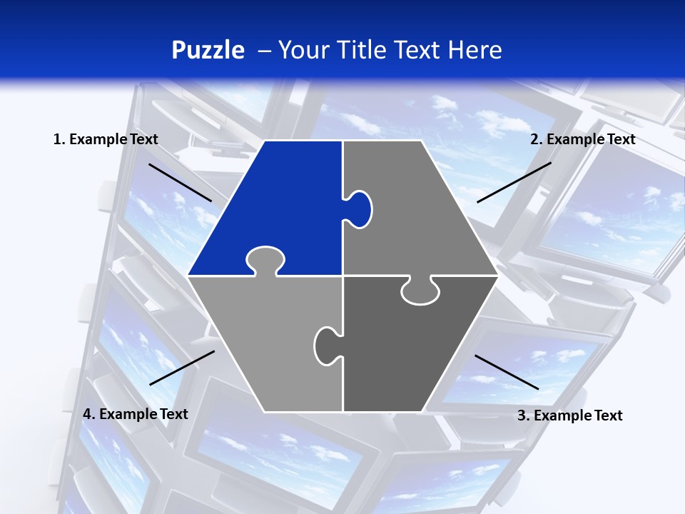 Global Television Concept 3D Rendering PowerPoint Template