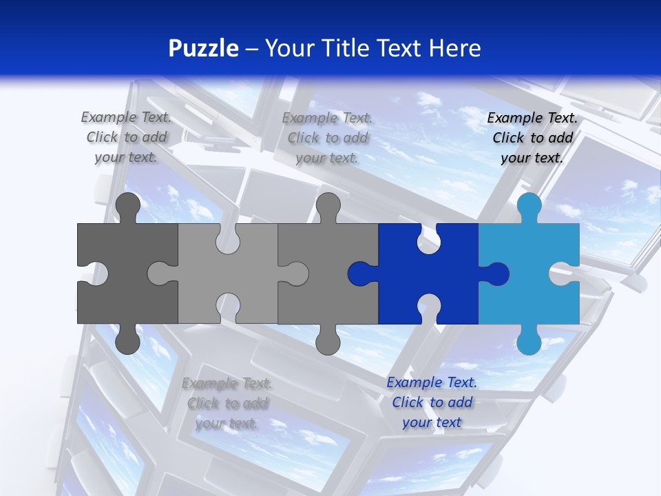 Global Television Concept 3D Rendering PowerPoint Template