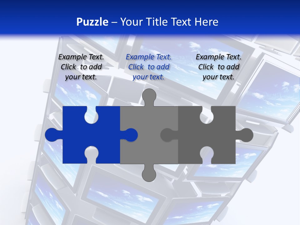 Global Television Concept 3D Rendering PowerPoint Template