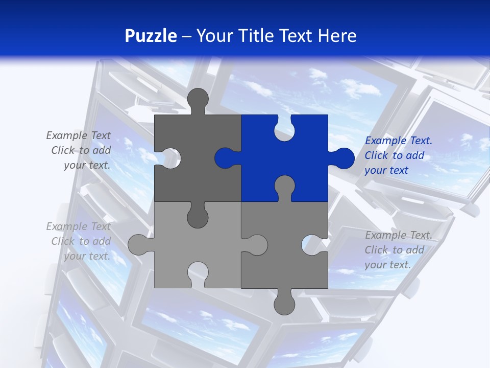 Global Television Concept 3D Rendering PowerPoint Template