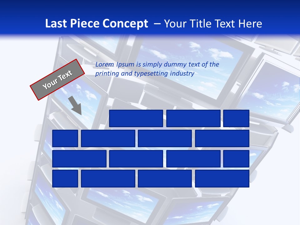 Global Television Concept 3D Rendering PowerPoint Template