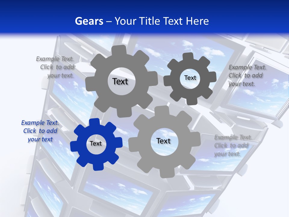 Global Television Concept 3D Rendering PowerPoint Template