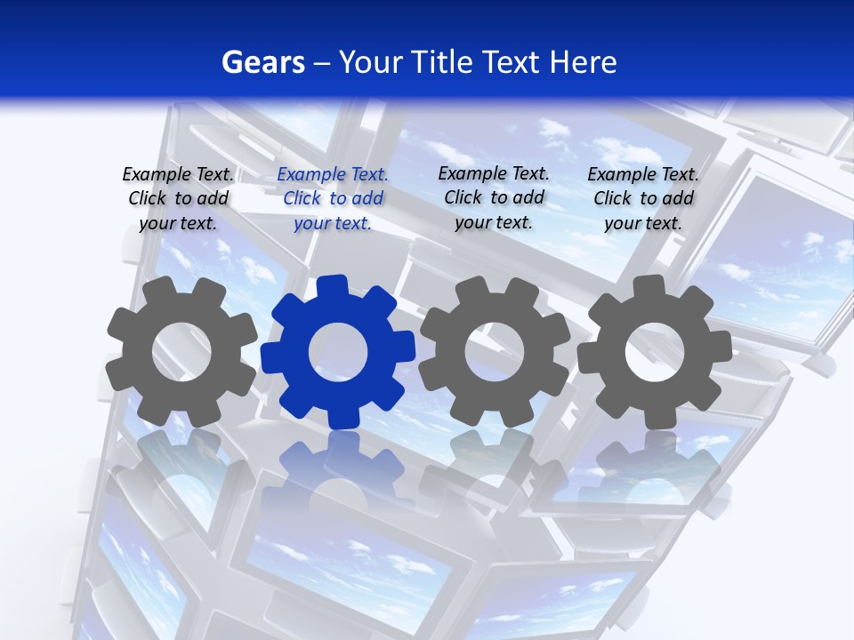 Global Television Concept 3D Rendering PowerPoint Template