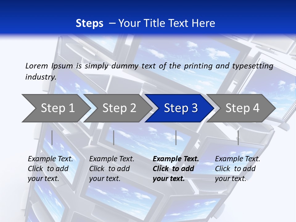 Global Television Concept 3D Rendering PowerPoint Template