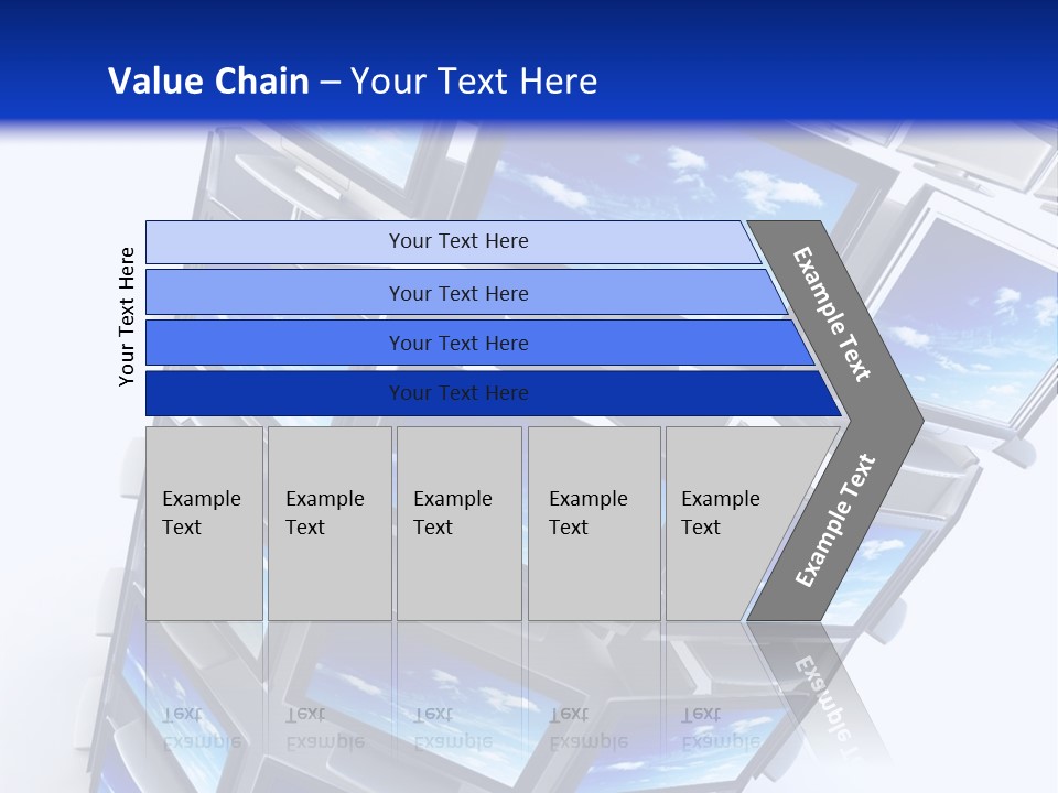 Global Television Concept 3D Rendering PowerPoint Template