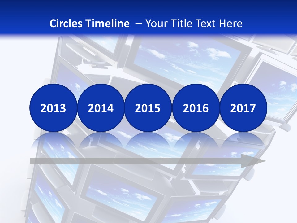 Global Television Concept 3D Rendering PowerPoint Template