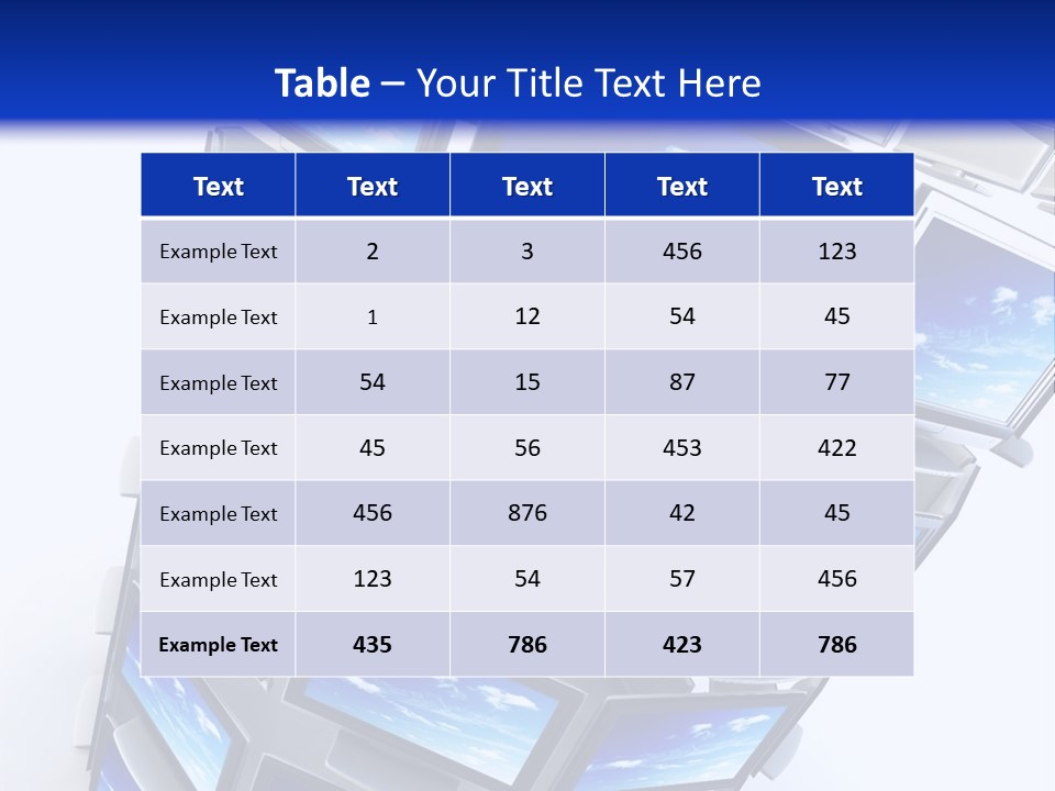 Global Television Concept 3D Rendering PowerPoint Template