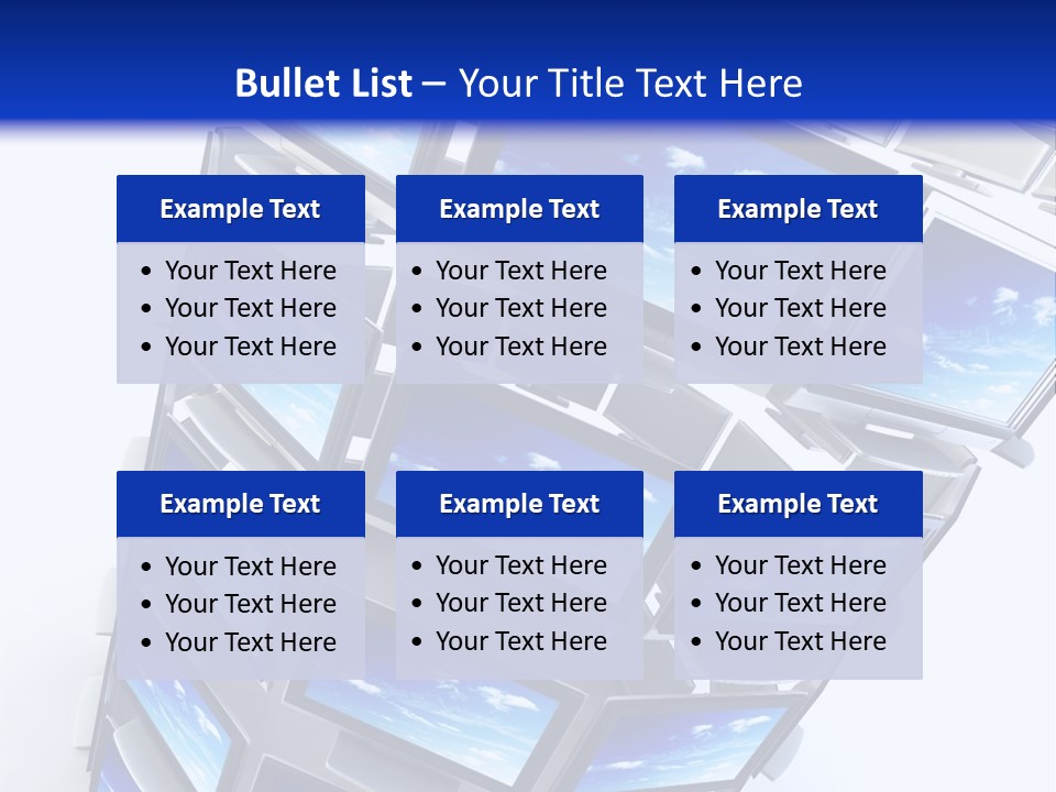 Global Television Concept 3D Rendering PowerPoint Template