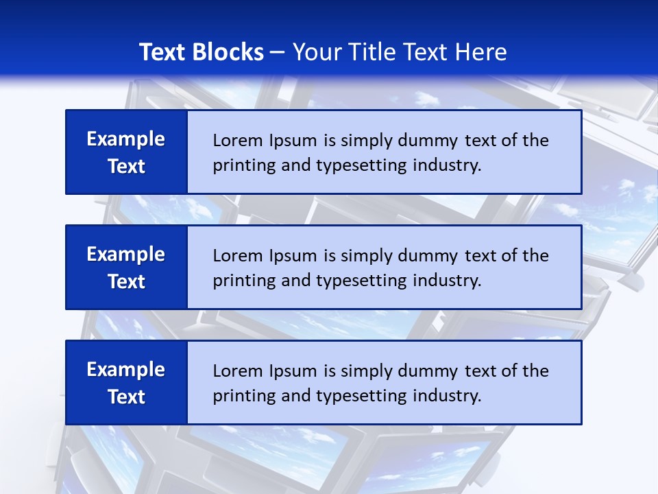 Global Television Concept 3D Rendering PowerPoint Template