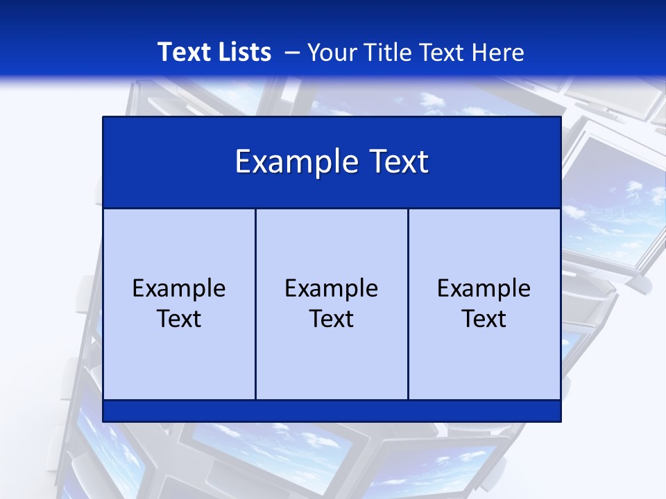Global Television Concept 3D Rendering PowerPoint Template