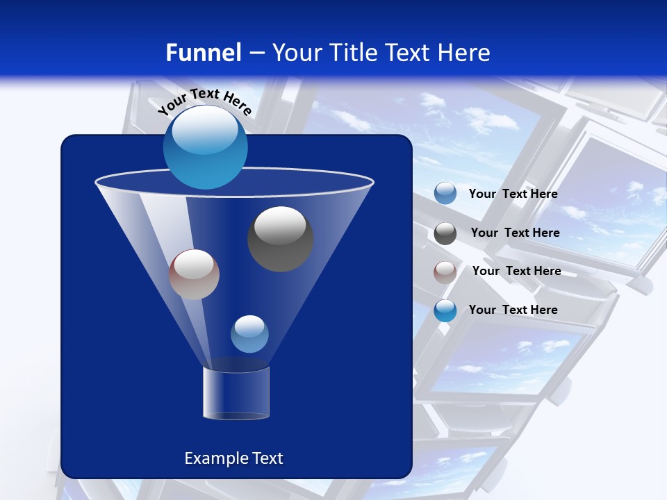 Global Television Concept 3D Rendering PowerPoint Template