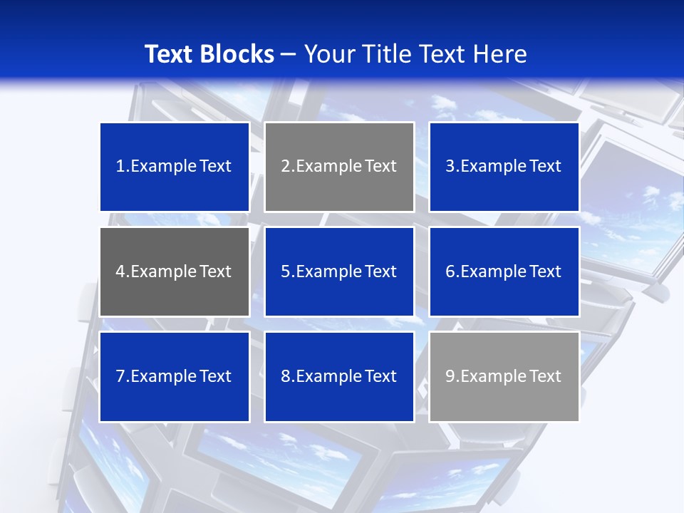 Global Television Concept 3D Rendering PowerPoint Template
