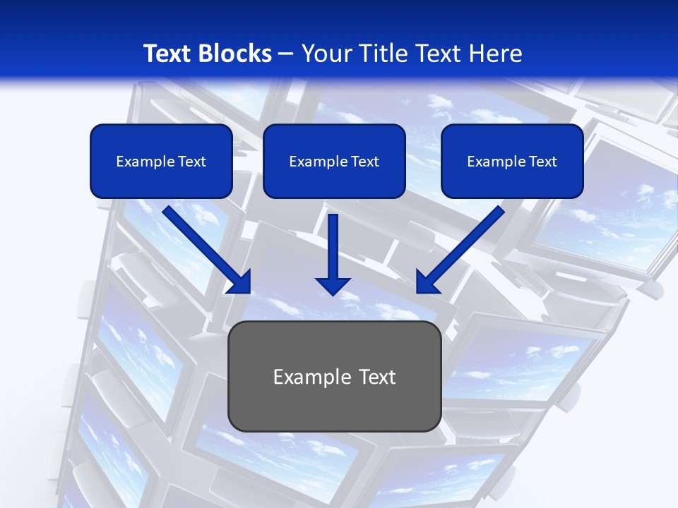 Global Television Concept 3D Rendering PowerPoint Template